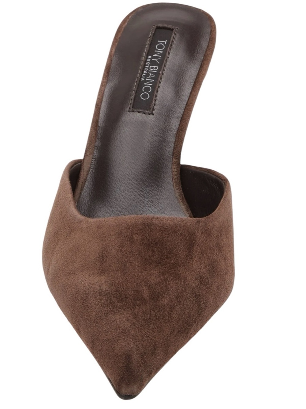 Tony Bianco Cosmic Pointed Toe Pump Espresso suede | size 9.5